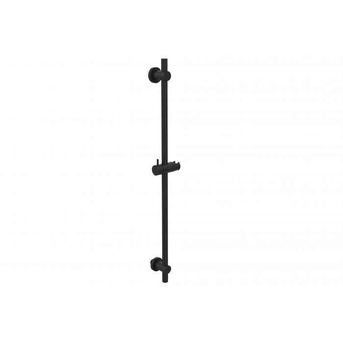 Wiesbaden Glijstang met wateruitgang 66 cm mat zwart