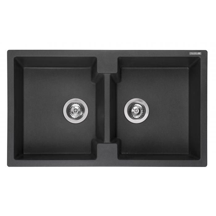 Reginox Amsterdam 20 black silvery spoelbak