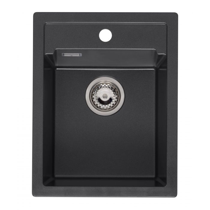 Reginox Amsterdam 34 black silvery spoelbak