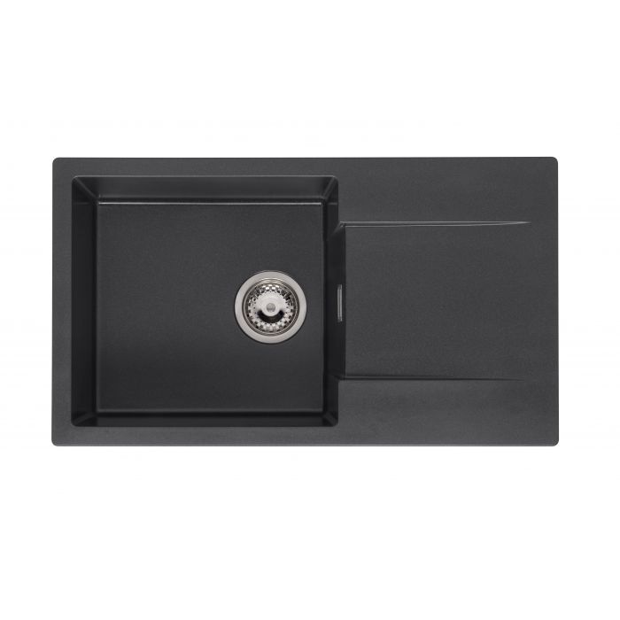 Reginox Amsterdam 43 black silvery spoelbak