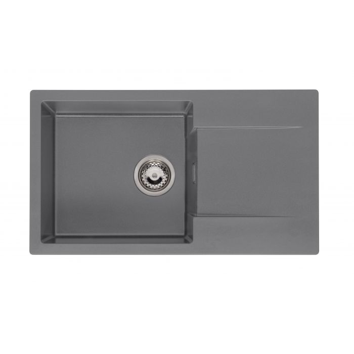 Reginox Amsterdam 43 grey silvery spoelbak
