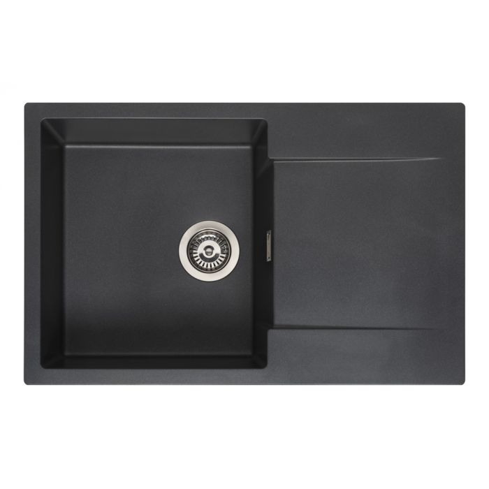Reginox Amsterdam 78 black silvery spoelbak