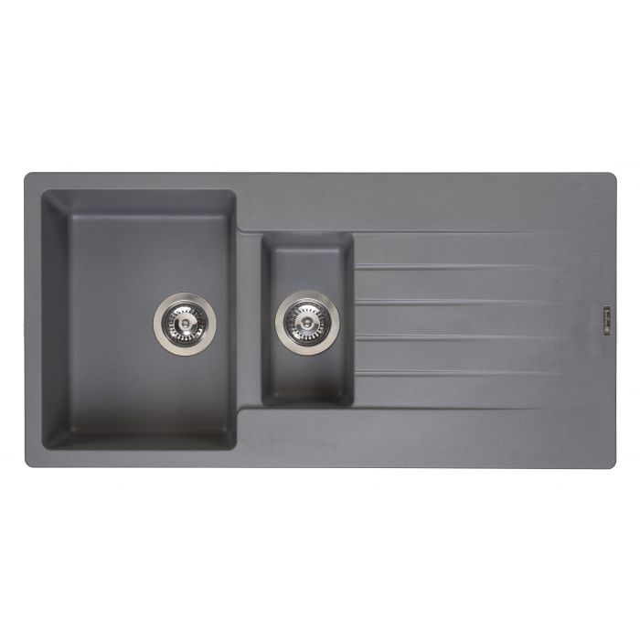 Reginox Harlem 15 grey silvery spoelbak